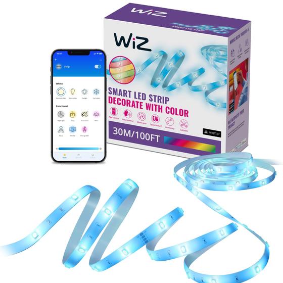 Imagem de Faixa de luz LED WiZ Connected Flowing Multicolor 30m