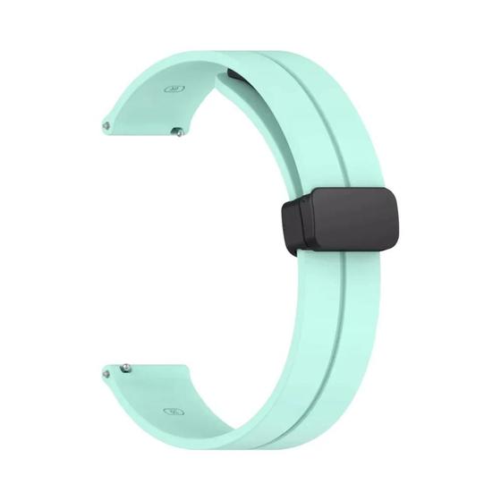 Imagem de Faixa de relógio de silicone com fecho tipo D magnético de 20 mm 22 mm para Samsung Galaxy Watch