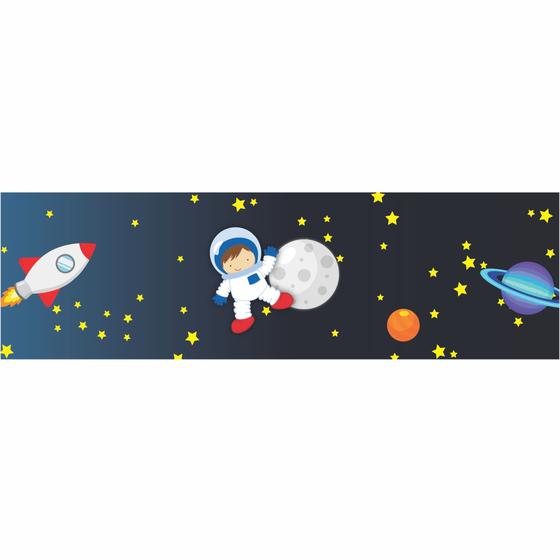 Imagem de Faixa Decorativa Adesivo Infantil astronauta menino Quarto