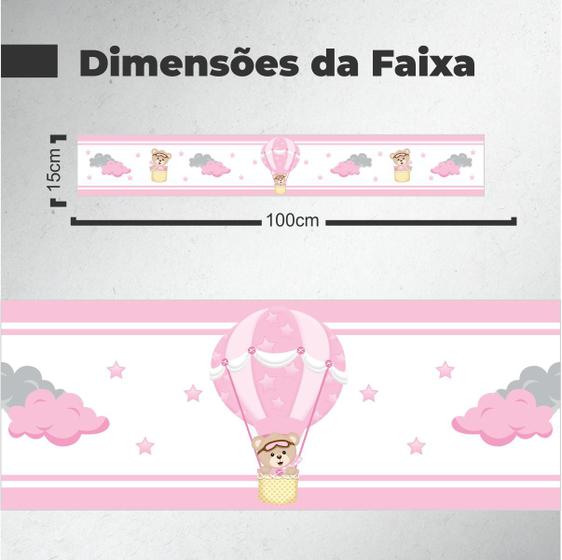 Imagem de Faixa Decorativa Infantil Ursinha baloeira