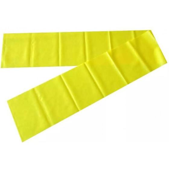 Imagem de Faixa Elástica Band Fisioterapia Pilates Leve - 1,5M Amarelo