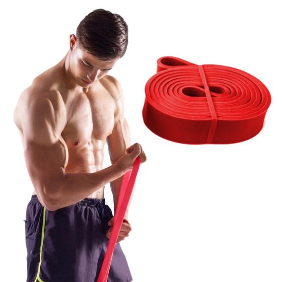 Imagem de Faixa Elastica Super Band Resistencia Extensor Exercicio Vermelho