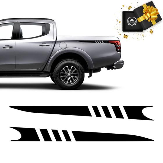 Imagem de Faixa L200 Triton Sport 2020 Hpe Adesivo Lateral Da Caçamba