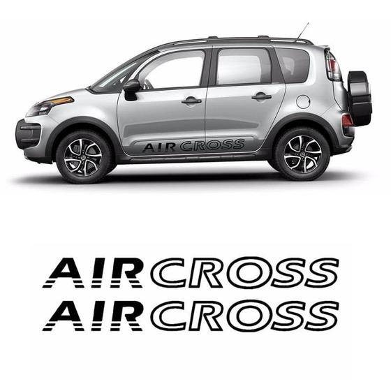 Imagem de Faixa Lateral Aircross Até 2015 Adesivo Preto Citroen