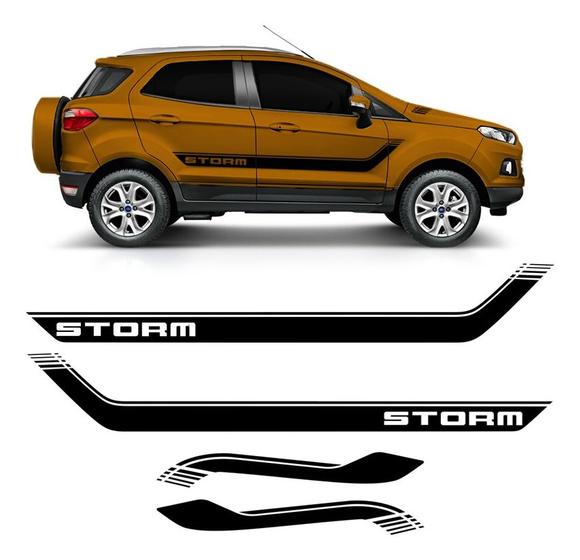 Imagem de Faixa Lateral E Capô Ford Ecosport Storm 2019/2021 Preto