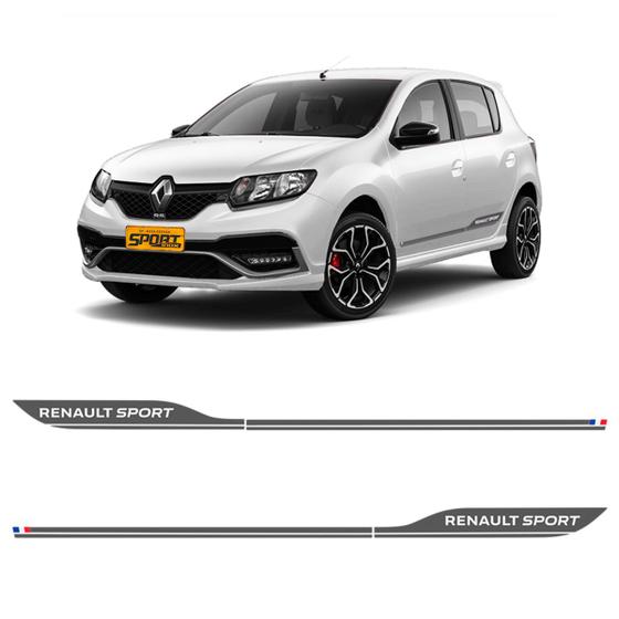 Imagem de Faixa Lateral Sandero Renault Sport Rs 2020/ Adesivo Grafite