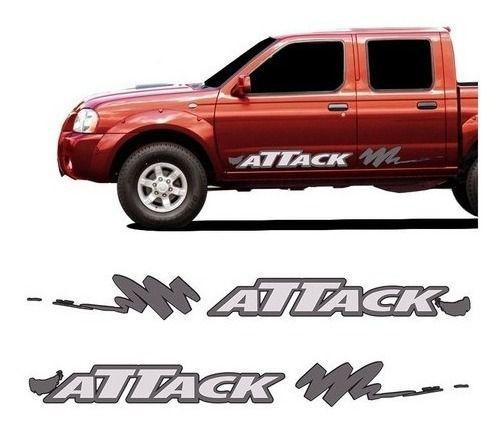 Imagem de Faixa Nissan Frontier Attack 2003/2007 Adesivo Lateral Porta