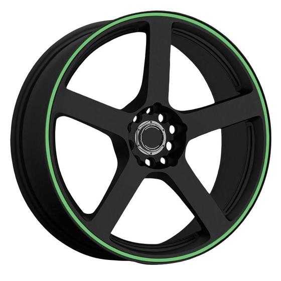 Imagem de Faixa Refletiva De Roda Para Carro Aro 14 Ao 22 7Mm Verde