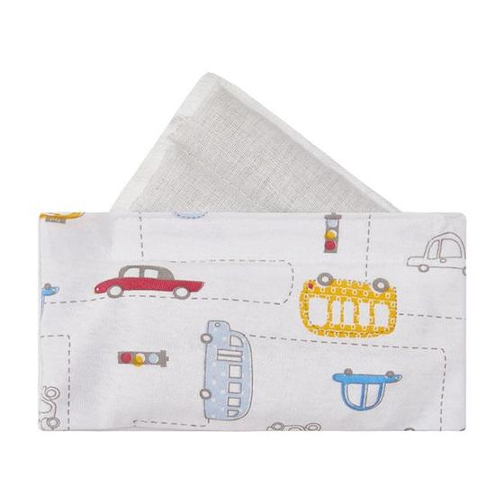 Imagem de Faixa Térmica Abdominal Com Ervas Para Bebê Anti-Cólica Em Malha Estampada 70cm X 9cm Papi Textil