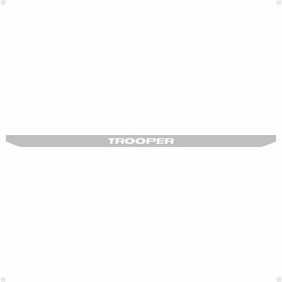 Imagem de Faixa Traseira Saveiro Trooper 2010/2014 Adesivo Cinza