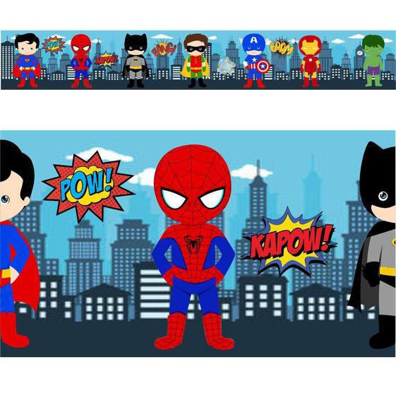 Faixas Border Super Herois Cute Baby Modelo 01 - 5 metros é boa?