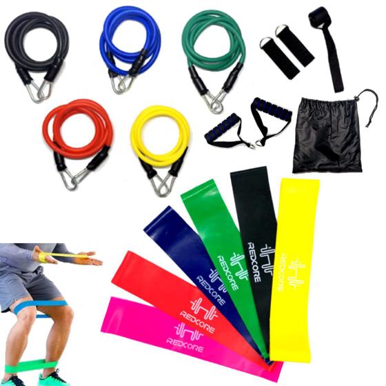 Faixas Elástica Mini Band Pilates Yoga 6 Unidades + Kit Elásticos Extensores Funcional Com 11 Pcs Menor preço em Faixas Elástica Mini Band Pilates Yoga 6 Unidades + Kit Elásticos Extensores Funcional Com 11 Pcs