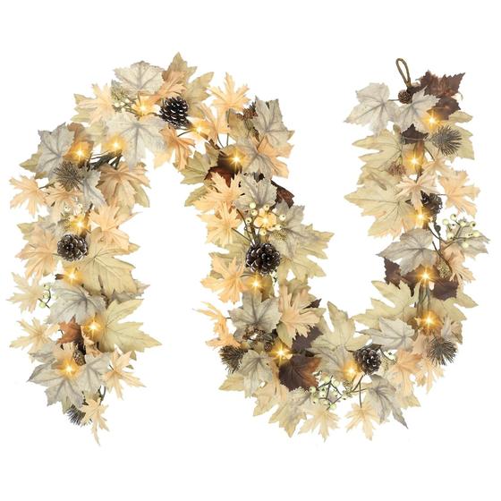 Imagem de Fall Garland CHEWARTZ Real Touch Feel com luzes de 1,8 m