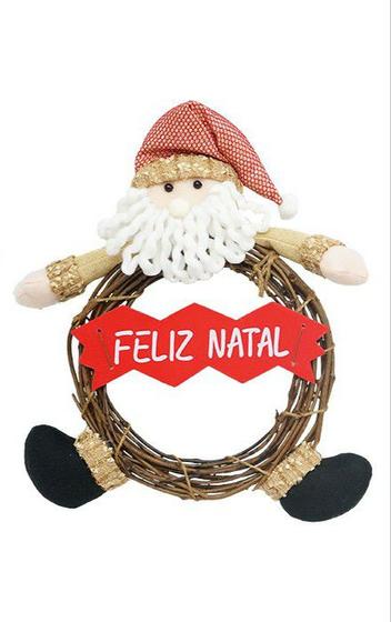 Imagem de Fam Joy Boneco Guirlanda Barrigudo 40Cm -ART CHRISTMAS