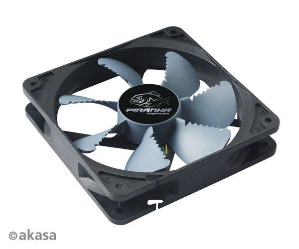 Imagem de Fan Akasa Piranha 120mm Alto Fluxo Cfm 79 Pwm 4 Pinos S-Flow