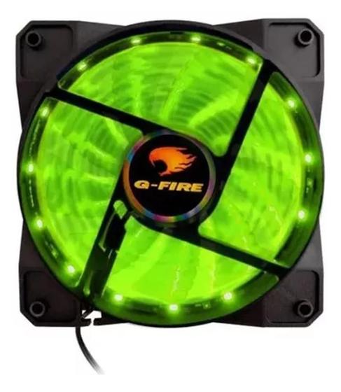 Imagem de Fan Cooler Gamer Led Verde 120x120mm