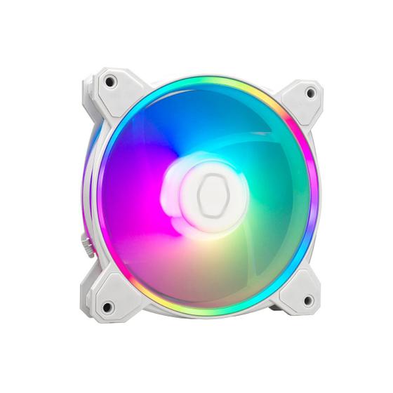 Imagem de Fan/cooler Para Gabinete Masterfan Mf120 Halo 2 Rgb 120mm - Branco - Mfl-b2dw-21np2-r2