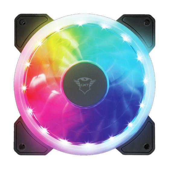 Imagem de Fan Trust GXT 770 RGB 1200 RPM 2 Pack - PC