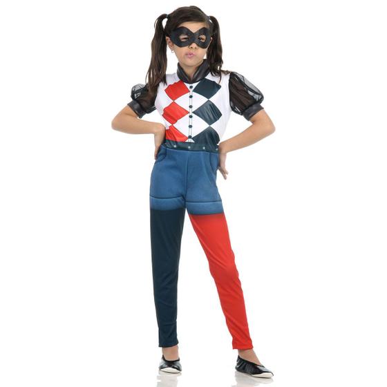 Imagem de Fantasia Arlequina Infantil - Harley Quinn - Super Hero Girls