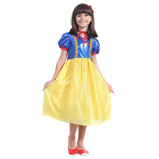 Imagem de Fantasia As Princesas Infantil Vestido de Princesa Rubi com Capa e Tiara Sulamericana 927001