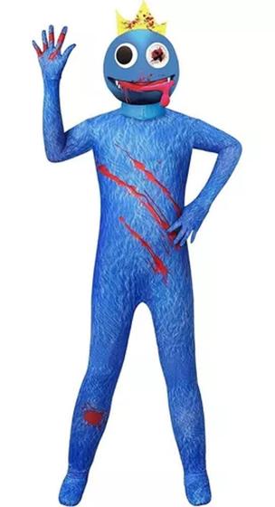 Imagem de Fantasia Babão Blue Rainbow Friends Roblox Infantil