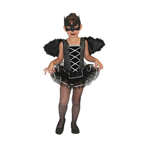 Imagem de Fantasia Bailarina Cisne Negro halloween Infantil