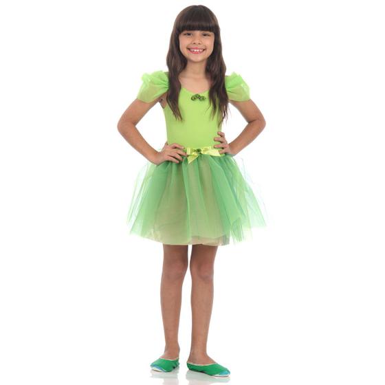 Imagem de Fantasia Bailarina Verde Limão Infantil