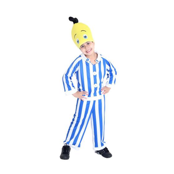 Fantasia Banana de Pijama B1 Infantil Bananas de Pijamas Fantasias