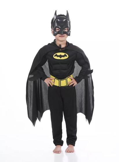 Imagem de Fantasia Batman Infantil Luxo Original Filme Batman