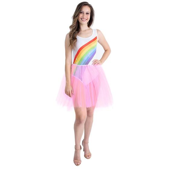 Fantasia Body de Carnaval Feminina Adulta Com Saia de Bloquinho Carnaval Menor preço em Fantasia Body de Carnaval Feminina Adulta Com Saia de Bloquinho Carnaval
