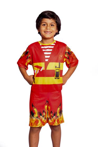 Imagem de Fantasia Bombeiro Meninos Infantil Fireman