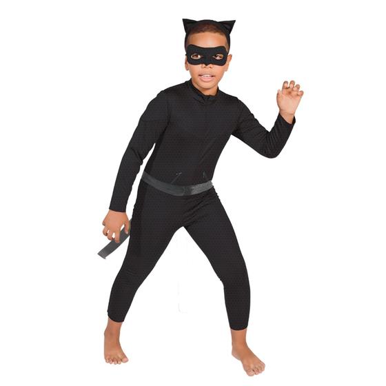 Imagem de Fantasia Cat Noir Ladybug Macacão Longo Infantil
