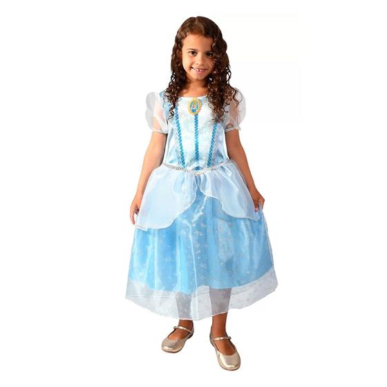 Imagem de Fantasia Cinderela Princesa Clássica Infantil