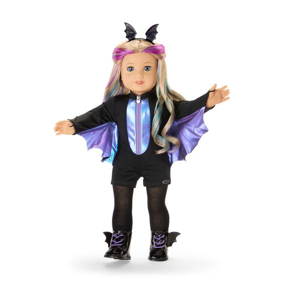 Imagem de Fantasia de Halloween American Girl Midnight Bat, boneca de 18 polegadas