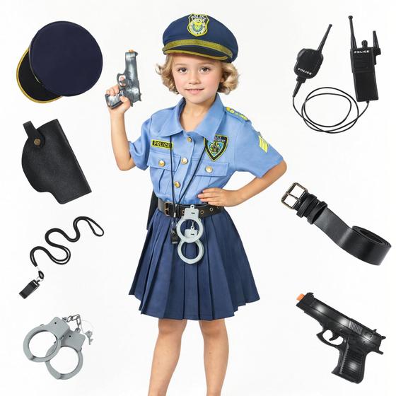 Imagem de Fantasia de policial Seawhisper para meninas de 12 a 14 anos