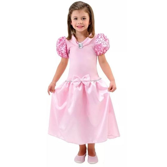 Imagem de Fantasia de Princesa Infantil Vestido de Princesa Rosa da Anjo Fantasias 070