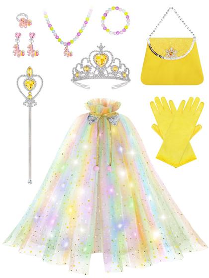 Imagem de Fantasia de princesa Popsunny Light Up para meninas de 3 a 6 anos