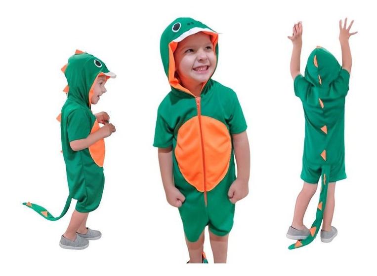 Fantasia Dinossauro Infantil Com Capuz Rex do 2 ao 10 - Fun Party ...