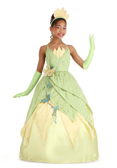 Imagem de Fantasia, fantasias divertidas, para meninas, Disney Deluxe, Tiana, tamanho médio