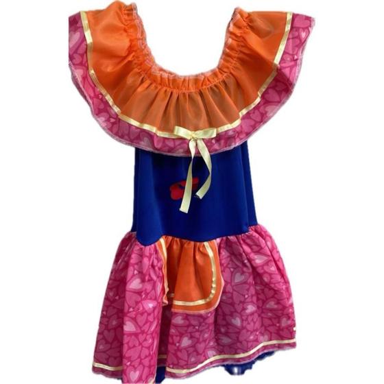 Imagem de Fantasia Festa Junina Vestido Babado M (nao e Possivel Escolher Enviado de Forma Sortida)