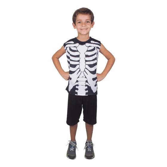Imagem de Fantasia Halloween Infantil Esqueleto Pop Dia das Bruxas