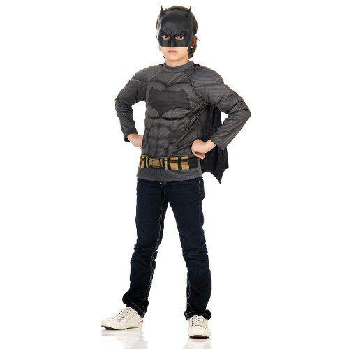 Imagem de Fantasia Infantil Batman Camisa C/ Capa E Musculatura