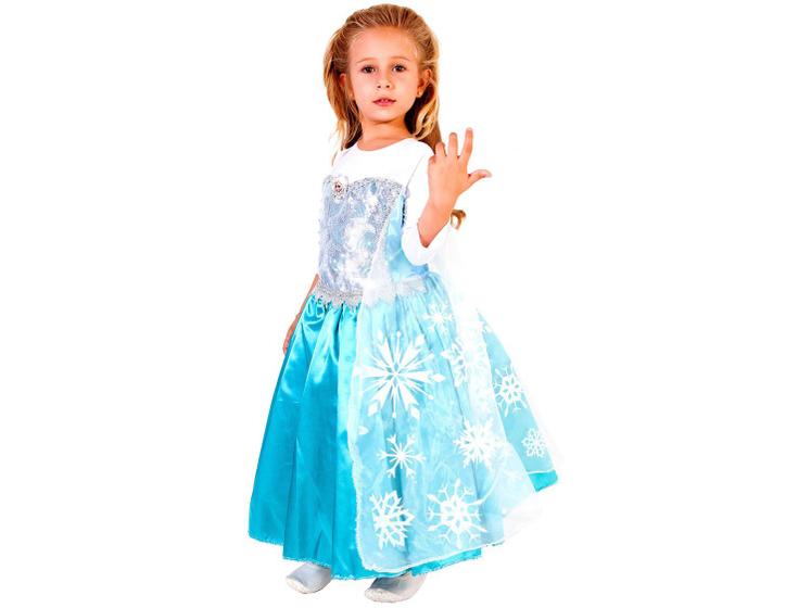 Imagem de Fantasia Infantil Disney Frozen Elsa Luxo