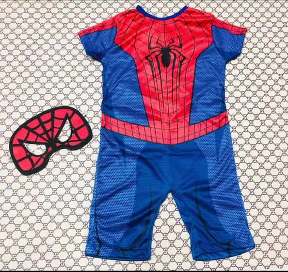 Imagem de Fantasia Infantil Homem Aranha Com Mácara Spider Man