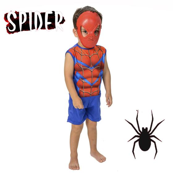 Imagem de Fantasia Infantil Homem Aranha Com Máscara Master Toys
