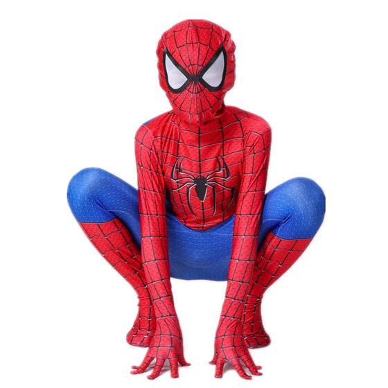 Imagem de Fantasia Infantil Juvenil Homem Aranha Clássica Cosplay