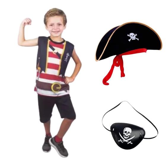Imagem de Fantasia Infantil Menino Pirata Pop - 2 A 8 Anos