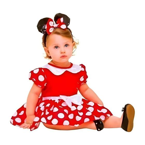 Imagem de Fantasia Infantil Minnie Vermelha Baby