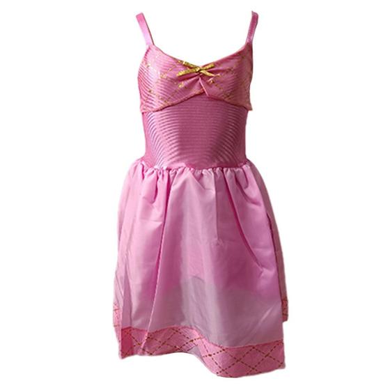 Imagem de Fantasia Infantil Princesa Rosa com Laço Vestido