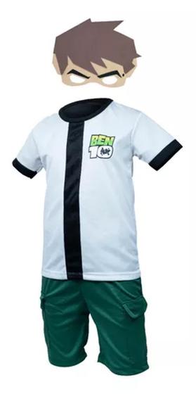 Imagem de Fantasia Infantil Roupa Ben 10 com Máscara ( dos 2 aos 9 anos )